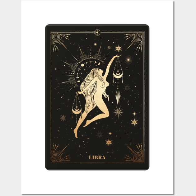 Libra Zodiac Sign Wall Art by Noveltiko